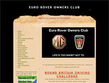 Tablet Screenshot of eurorover.co.uk